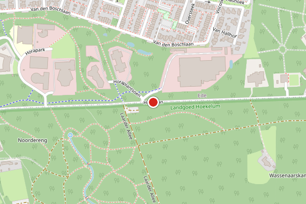 Brandweer-melding op Horalaan, Ede op 28 juni, kaart-overzicht