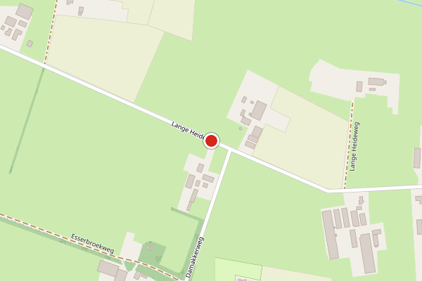 Brandweer-melding op Lange Heideweg, Otterlo op 28 juni, kaart-overzicht