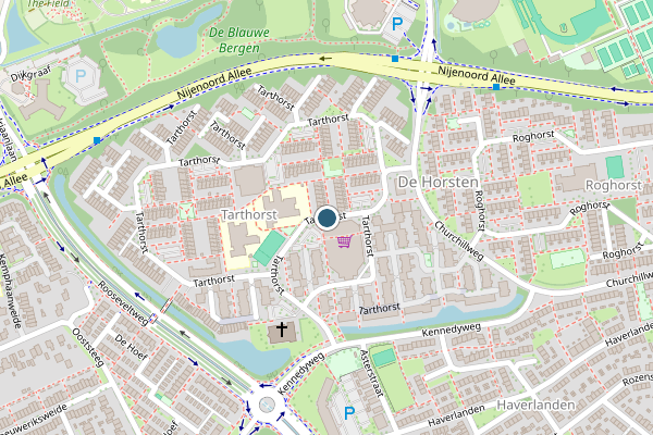 Politie-melding op Tarthorst, Wageningen op 29 juni, kaart-overzicht