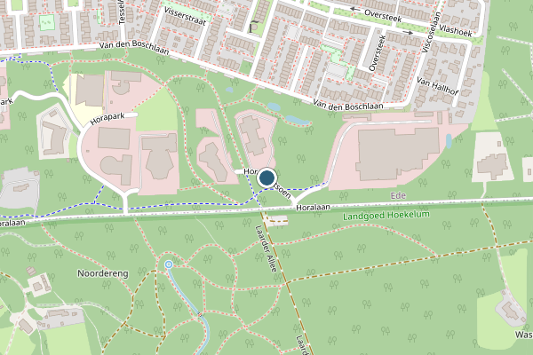 Politie-melding op Horaplantsoen, Ede op 7 mei, kaart-overzicht