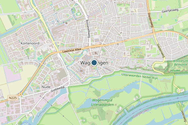 Politie-melding op Thijsselaan De Vrieslaan, Wageningen op 2 juli, kaart-overzicht