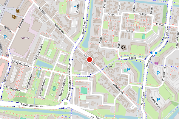 Brandweer-melding op Valleistraat, Veenendaal op 4 juli, kaart-overzicht