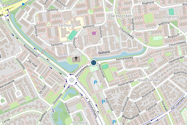 Politie-melding op Kennedyweg, Wageningen op 8 mei, kaart-overzicht
