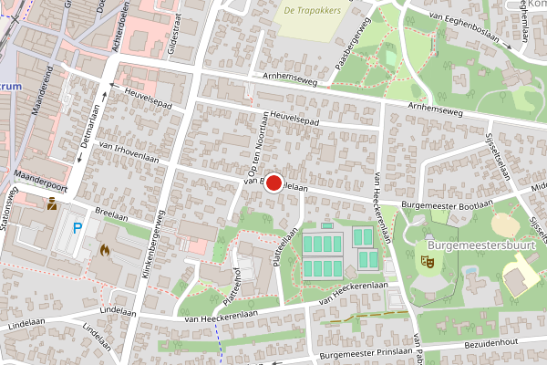 Brandweer-melding op van Borsselelaan, Ede op 5 juli, kaart-overzicht