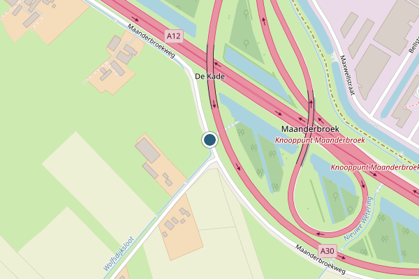 Politie-melding op Maanderbroekweg, Ede op 9 juli, kaart-overzicht