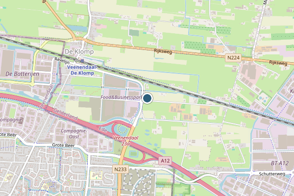 Ambulance + Brandweer + Politie samen ter plaatse op N224 Re, De Klomp op 10 juli, kaart-overzicht nieuws-bericht