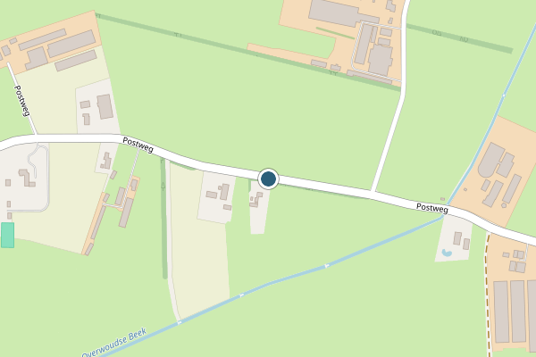 Politie-melding op Postweg, Lunteren op 11 juli, kaart-overzicht