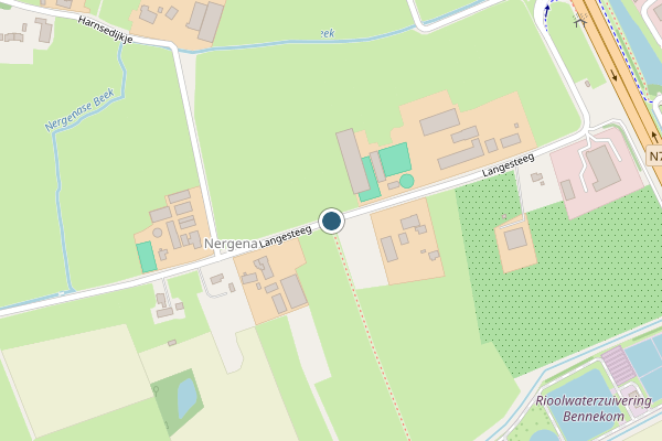 Politie-melding op Langesteeg, Bennekom op 11 juli, kaart-overzicht
