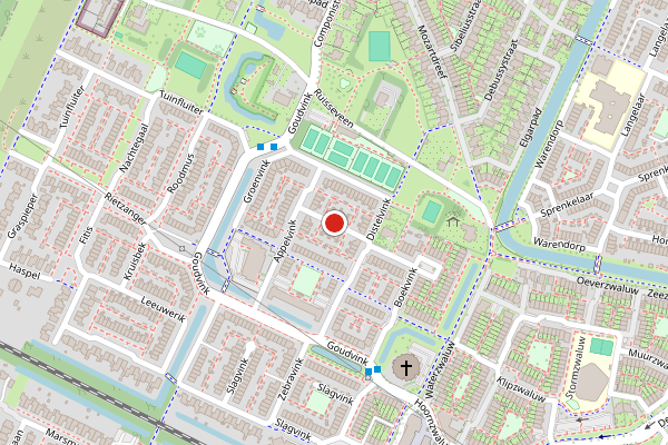 Brandweer-melding op Bergvink, Veenendaal op 11 juli, kaart-overzicht