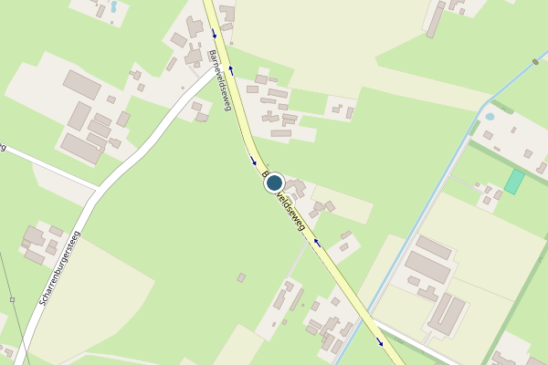 Politie-melding op Barneveldseweg, Lunteren op 12 juli, kaart-overzicht