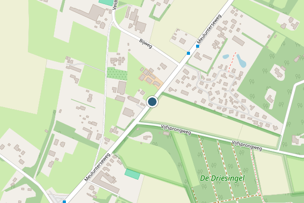 Politie-melding op Meulunterseweg, Lunteren op 13 juli, kaart-overzicht
