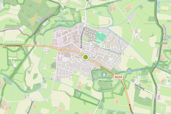 Ambulance-melding op Renswoude op 14 juli, kaart-overzicht