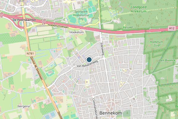Politie-melding op Kerkpad Van Balverenweg, Bennekom op 15 juli, kaart-overzicht