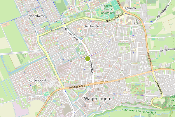 Ambulance-melding op Wageningen op 14 juli, kaart-overzicht