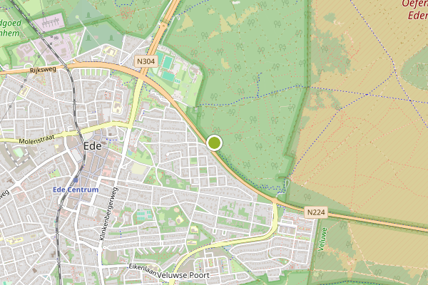 Ambulance-melding op Ede op 15 juli, kaart-overzicht