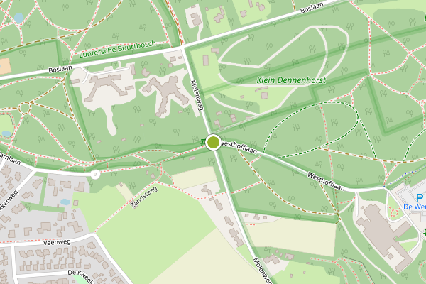 Ambulance-melding op Molenweg, Lunteren op 16 juli, kaart-overzicht