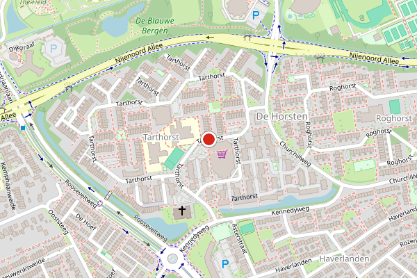 Brandweer-melding op Tarthorst, Wageningen op 17 juli, kaart-overzicht