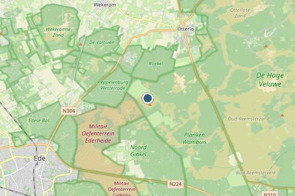 Politie-melding op Ede op 9 mei, kaart-overzicht