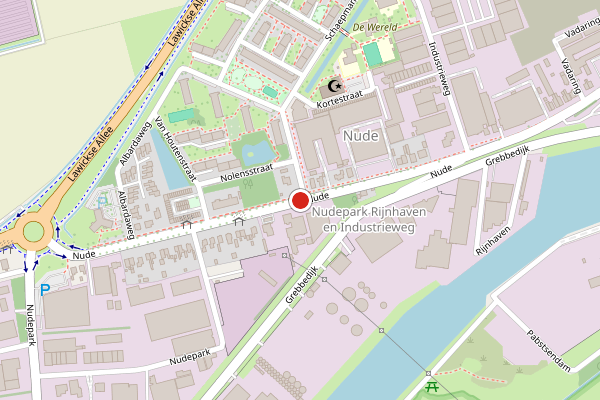 Brandweer-melding op Nude, Wageningen op 18 juli, kaart-overzicht