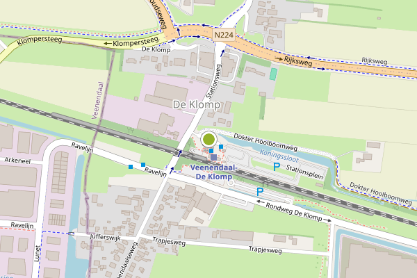 Ambulance-melding op Stationsplein, Ede op 12 mei, kaart-overzicht