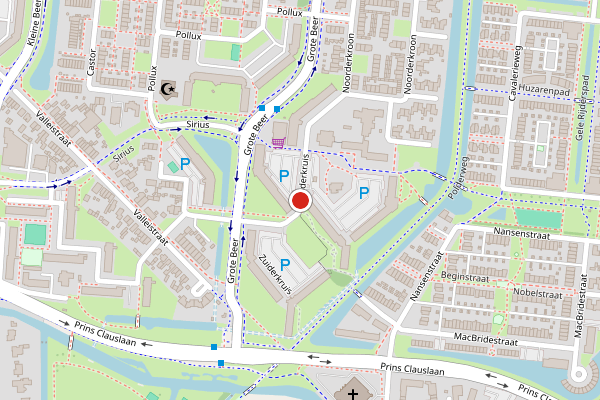 Brandweer-melding op Zuiderkruis, Veenendaal op 24 juli, kaart-overzicht