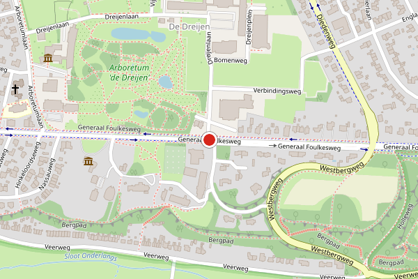 Brandweer-melding op Generaal Foulkesweg, Wageningen op 17 mei, kaart-overzicht