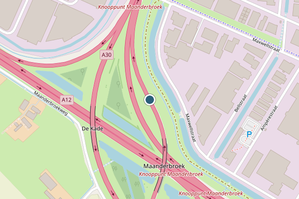 Politie-melding op Kp Maanderbroek, Ede op 26 juli, kaart-overzicht