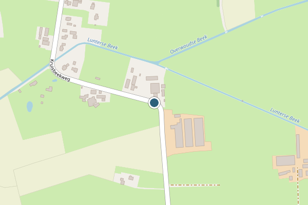 Politie-melding op Kruisbeekweg, Lunteren op 17 mei, kaart-overzicht