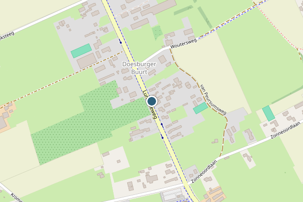Politie-melding op Lunterseweg, Ede op 28 juli, kaart-overzicht
