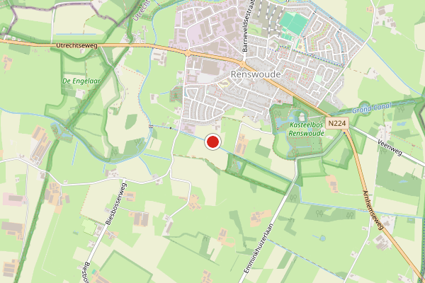 Brandweer-melding op Renswoude op 28 juli, kaart-overzicht