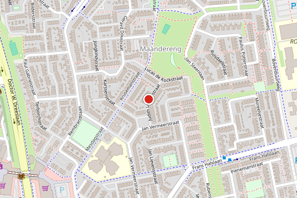 Brandweer-melding op Judith Leysterstraat, Ede op 18 mei, kaart-overzicht
