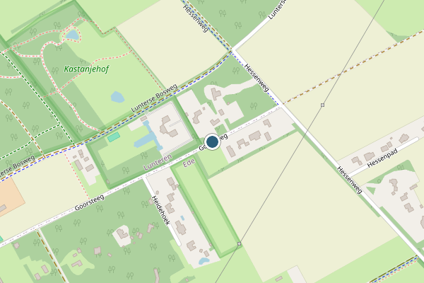 Politie-melding op Goorsteeg, Ede op 18 mei, kaart-overzicht