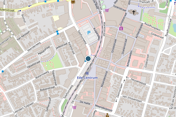 Politie-melding op Telefoonweg, Ede op 19 mei, kaart-overzicht