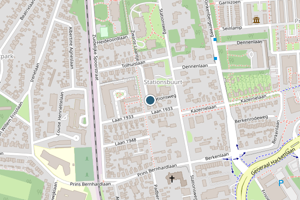 Politie-melding op Stationsweg, Ede op 19 mei, kaart-overzicht