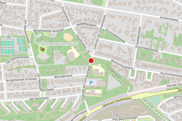 Brandweer-melding op Ceelman van Ommerenweg, Ede op 2 augustus, kaart-overzicht