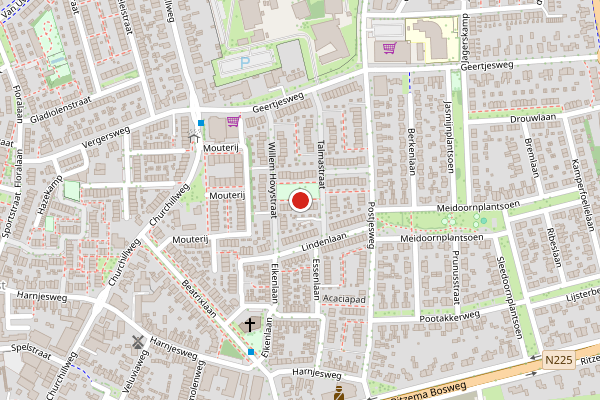 Brandweer-melding op Witmondplein, Wageningen op 2 augustus, kaart-overzicht