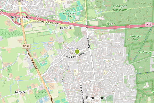 Ambulance-melding op Bennekom op 4 augustus, kaart-overzicht
