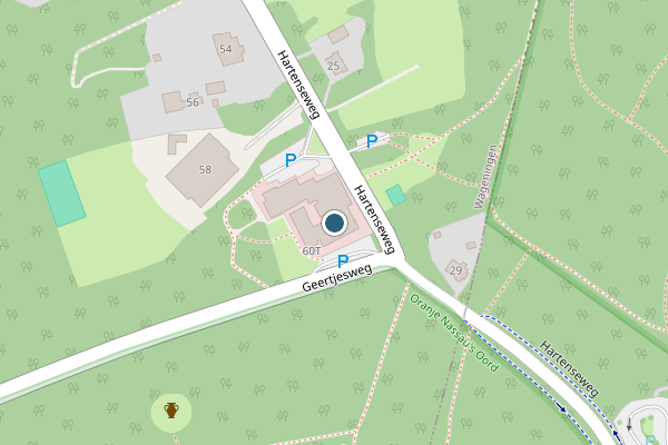 Politie-melding op Hartenseweg, Wageningen op 5 augustus, kaart-overzicht