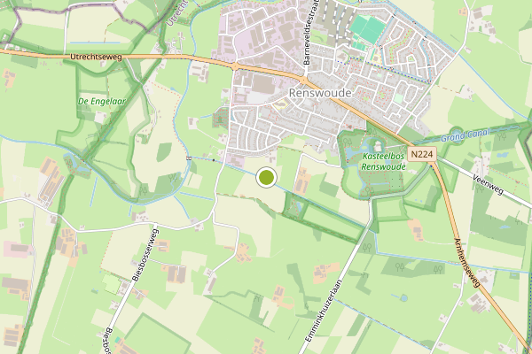 Ambulance-melding op Renswoude op 5 augustus, kaart-overzicht