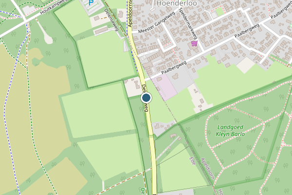 Politie-melding op Hoenderloo, Ede op 6 augustus, kaart-overzicht
