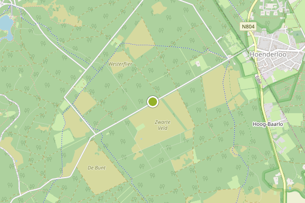 Ambulance-melding op Hoenderloo, Ede op 6 augustus, kaart-overzicht