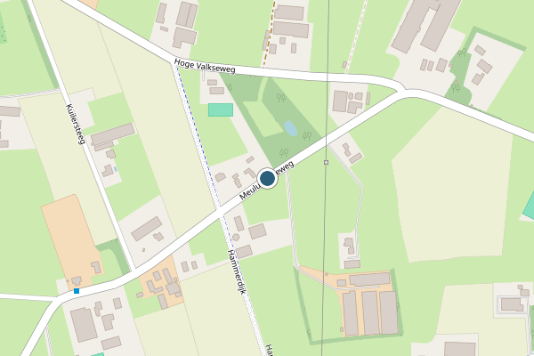 Politie-melding op Meulunterseweg, Lunteren op 21 mei, kaart-overzicht