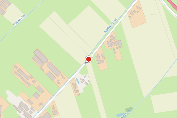 Brandweer-melding op Wolfsdijk, Ede op 7 augustus, kaart-overzicht