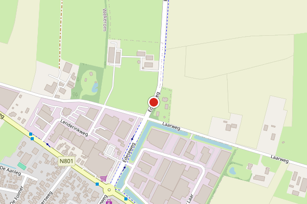 Brandweer-melding op Edeseweg, Wekerom op 23 mei, kaart-overzicht