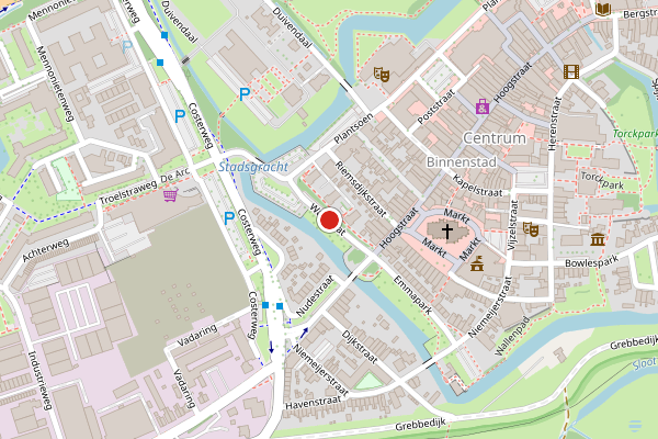 Brandweer-melding op Walstraat, Wageningen op 24 mei, kaart-overzicht