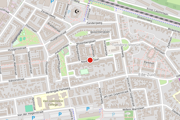 Brandweer-melding op Nijverheidlaan, Ede op 25 mei, kaart-overzicht