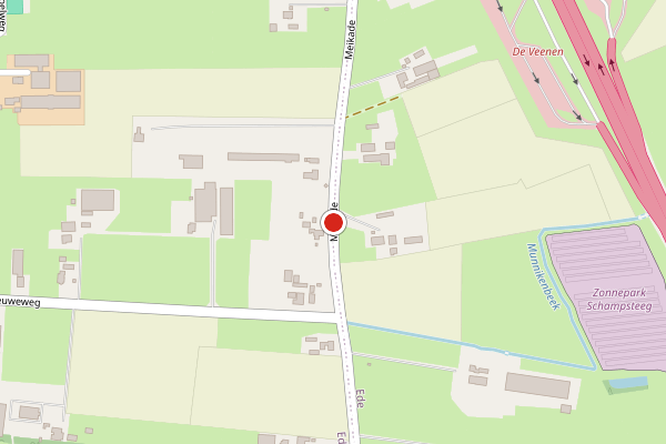 Brandweer-melding op Meikade, Ederveen op 28 mei, kaart-overzicht