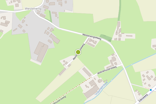 Ambulance-melding op Westenengseweg, Harskamp op 28 mei, kaart-overzicht
