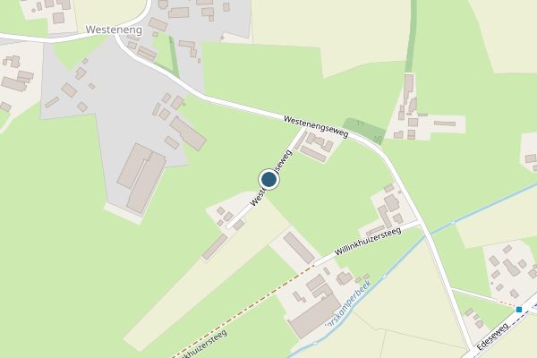 Politie-melding op Westenengseweg, Harskamp op 28 mei, kaart-overzicht