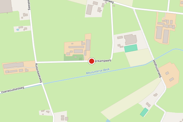 Brandweer-melding op Duivenkampweg, Lunteren op 1 juni, kaart-overzicht